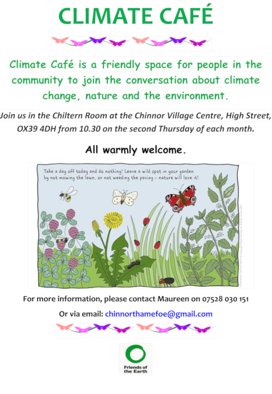 Climate Cafe Every Second Thursday